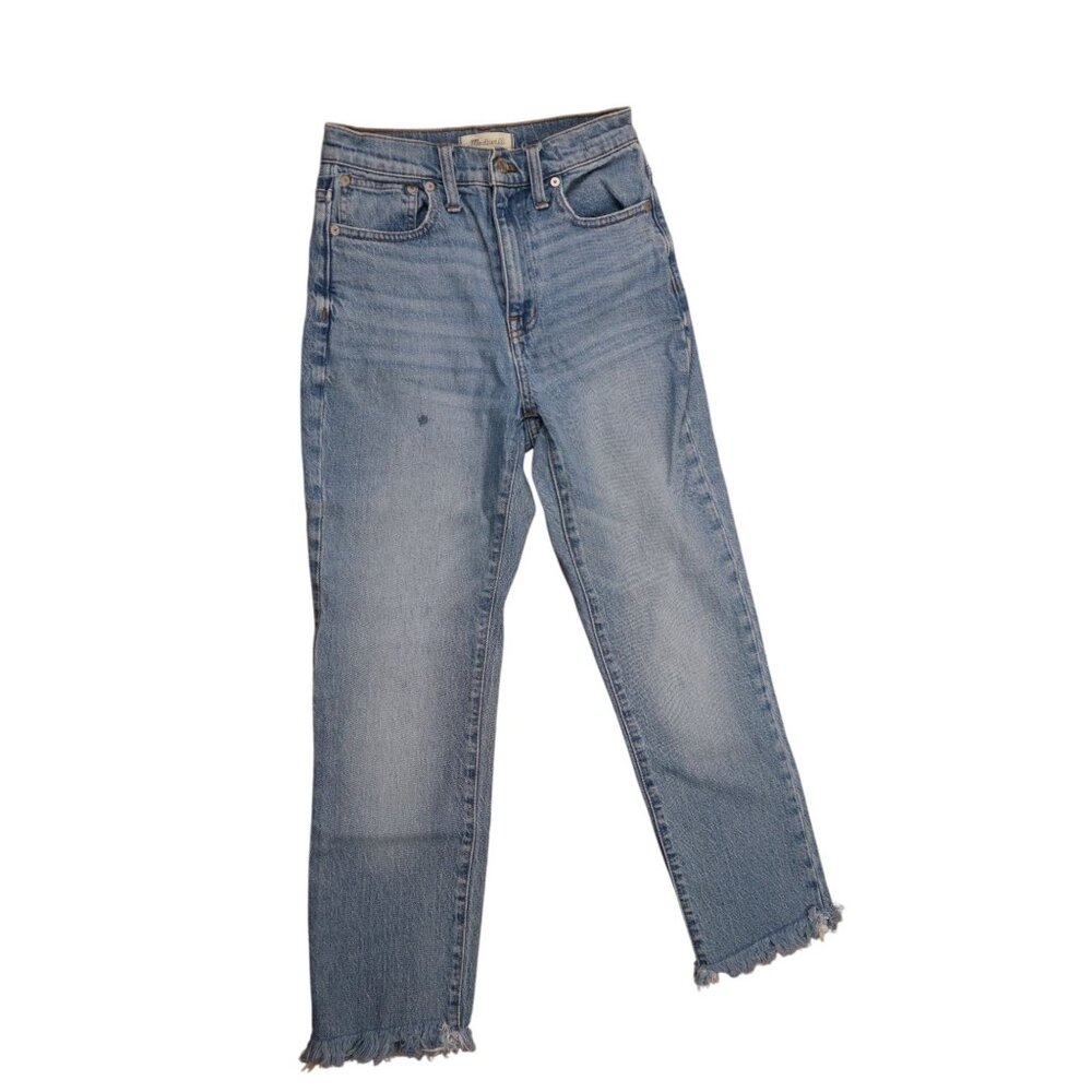 Madewell The High‑Rise Slim Boyjean Jeans Size 23 • Light Wash • Studio Wardrobe